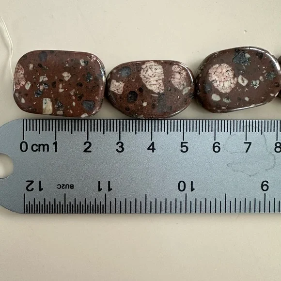 Natural Jasper & Stone Bead Strand Lot – 6 Strands – 15” Each - Picture 8 of 9